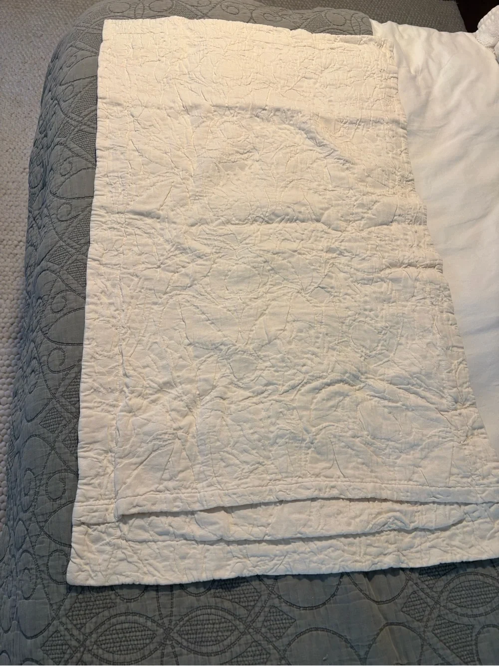 Pottery Barn Valerie Matelassé Sham in Cream